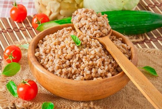 Buckwritten porridge